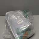 Melodieux 100% Black Out Curtains 96 Inch Long, Thermal Insulated Linen Blackout Curtains for Bedroom Living Room, Grommet Light Blue Windows Curtain & Drapes with Black Back, 52" W x 96" L, 2 Panels