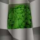 TitanFlex Heavy Duty Industrial Nitrile Gloves with Raised Diamond Texture, 8-mil, Latex Free, Powder Free (Green/Dark Green) (Small, 02 Green (100ct))