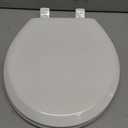 Mayfair NextStep2 Toilet Seat with Built-In Potty Training Seat, Slow-Close, Removable that will Never Loosen, Round, White