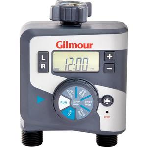 Gilmour 804014-1001 400GTD Outlet Electronic Water Timer, Dual, Gray