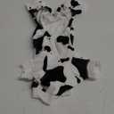 Adorable Cow Print Dog Pajamas  Lightweight, Cozy Four-Legged Outfit for Small to Large Dogs and Cats, Soft and Snuggly Pet Wear for Everyday Comfort and Cuteness.M (White Black)
