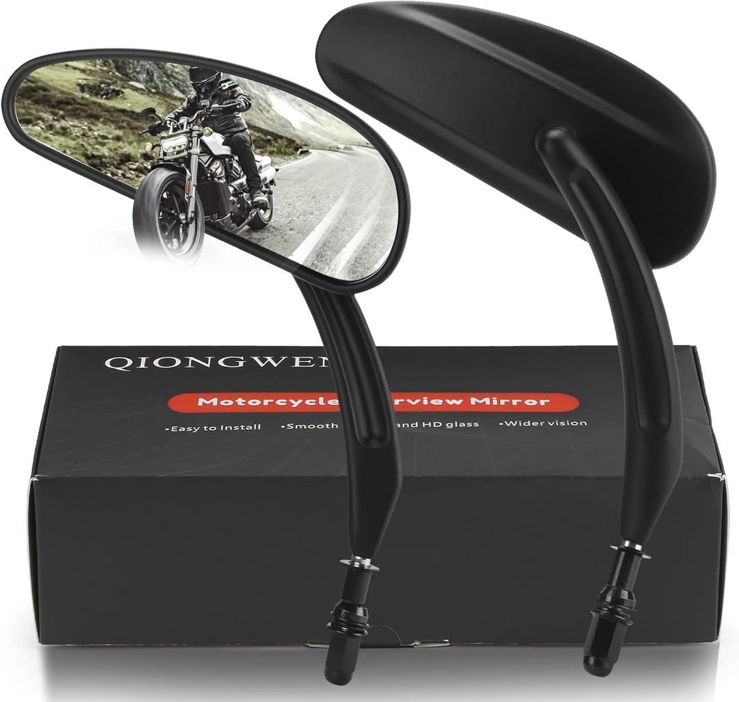 Motorcycle Rearview Mirror 360 Degree Adjustment Handlebar Mirrors M8 Fit For Road King Street Electra Glide Dyna Sportster Softail Road Glide
