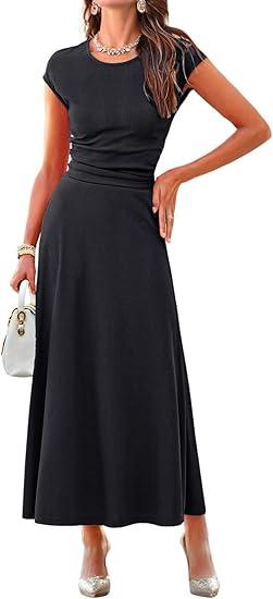 Dokotoo Womens Fashion Womens Short Sleeve Tops Front Split Button Matching Sets for Women Skirt Sets Women 2 Piece Outfits Black Size Small