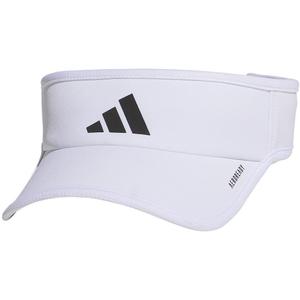 adidas Men's Superlite Adjustable Fit Sport Performance Visor (White/Black)