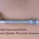 J-Bolt Gate Hinge, Hot-dip Galvanized J Bolt with 5/8" Gate Hinge. Farm Gate Hinges for Chain Link Fence Mostly Used in Frams, Back Yard, Frence Etc. Include Nut Washer (8"(8PCS))
