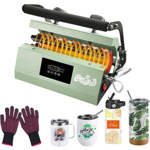 Tumbler Heat Press Machine, Mug Press Machine for 30oz 20oz, Sublimation Blank Skinny Tumbler Glass Jar Can 11-16oz Mugs, Heat Transfer Print for Sublimation Tumblers, Cups, Mugs Green
