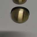 MorningRo 4 Pcs Self Adhesive Door Stoppers, Stainless Steel Floor Door Stop Wall Protector, Half Dome Floor Gate Stopper for Living Room, Bedroom, Bathroom, Office (Bronze)