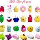 2 x Pinkiwine 24 PCS Easter Mochi Squishy Toys Stress Relief Squishies for Kids Boys Girls Toddlers Easter Basket Stuffers Fillers Gifts Party Favors