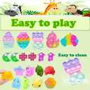 Dilycery 124 Pcs Fidget Party Favors for Kids, Easter Egg Fillers, Treasure Box Toys for Classroom, Treasure Chest for Kids Prizes, Student Prizes Box Toys, Pinata Fillers Goodie Bag Stuffers