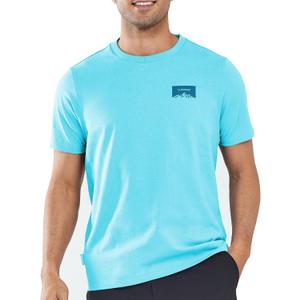 NORTHYARD Men's Heavyweight Cotton T-Shirts Casual Crewneck Short Sleeve Graphic Shirts for Men (Blue, M)