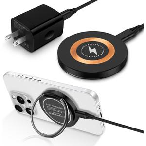 S25 S24 Ultra Magnetic Wireless Charger Fast Charging Pad for Samsung Galaxy Z Fold 7/6/Flip 7/6/5/S25 Edge/S24/S23/S22/S21/Moto Edge 2024,15W Wireless Phone Magsafe Charger &20W USB C Charger Block