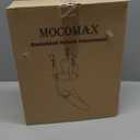 mocomax Basketball Return Attachment, 180 Rotatable Basketball Rebounder with 3 Stable Large Hooks for 18" Rim, Basketball Training Accessories for Outdoor & Indoor Solo Play & Practice (White)