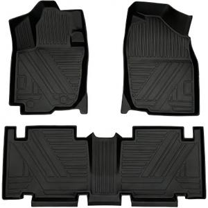 RAV4 Floor Mats Compatible with Toyota RAV-4 2007-2012All Weather Protection Waterproof Durable Anti-Slip Odorless Custom-fit TPE Floor Liner Front and Rear Row Set