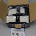 Solar Security Light Outdoor Super Bright LED, Motion Sensor Flood Light, 3 Heads 270 Wide Angle, Remote Control,IP65 Waterproof, 3 Modes (2 Packs)