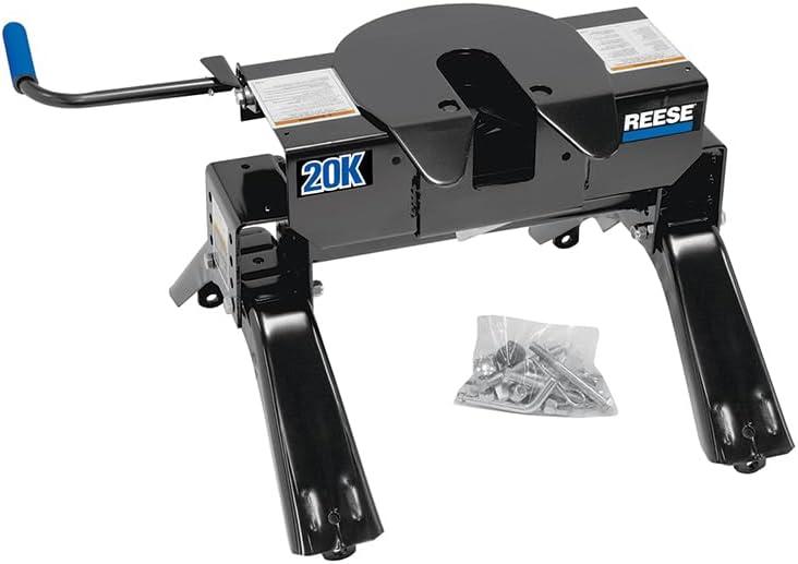 Reese 30119 Fifth Wheel Hitch 20,000 lbs. Capacity, Dual Jaw, Complete System, Industry Standard Mount, Rated up to 20,000 lbs. towing capacity and up to 5,000 lbs