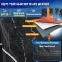 Motorcycle Cover Heavy Duty & Durable,All-Season Waterproof,UV-Proof,Windproof,Anti-Theft with Reflective Strips,Fits Harley Davidson,Honda,KTM,BMW,V-Strom,Suitable for Motorcycles Up to 104"