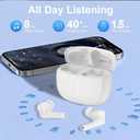 Wireless Earbuds Bluetooth 6.0 for iPhone 17 Pro Max Samsung S26 S25 Android Phone, Hi-Res Sound in Ear Headphones, Dual Drivers, Real-Time Adaptive Noise Cancelling Ear Buds IPX7 Waterproof Earphones