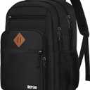 Travel Backpack for Men women, School Backpack for Boys Teens, Anti Theft Laptop backpack with Reinforced Straps for College High Middle School Work Business Book Bag, Black