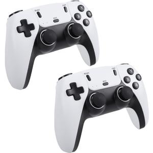 SENECESLI Wireless Game Console, 2.4G Dual Wireless Controllers, 12000+ Games, Support 4K Output, Ergonomic Design, Retro Gaming Console Stick for TV Project Display (64G)