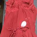 Avidlove Women Lace Lingerie Front Closure Babydoll V Neck Nightwear Sexy Chemise Nightie (B Deep Red) XL