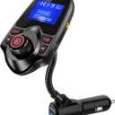 ONN Upgraded 2025 Bluetooth Car FM Transmitter, 1.44 LCD Display, Flexible Gooseneck, Hands-Free Calling, Dual USB Fast Charger, AUX & Micro SD Support for Cars, SUVs & Trucks