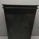 Amazon Basics Rectangular Plastic Office Wastebasket, Easy to Clean, 10 Gallon, Black, 2-Pack