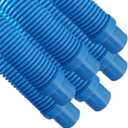Puri Tech Universal Swimming Pool Cleaner Durable Hose 48 Long Blue Color 6 Pack Fit Including Hayward Navigator, Vac Ultra, AquaBug, Polaris ATV and More