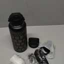 The National Parks Water Bottle with 63 Waterproof Stickers, 3 Lids (Straw, Spout, Chug) & Bottle Handle | 32 Oz Insulated Wide Mouth Stainless Steel Bottle for Camping & Hiking Leak-Proof