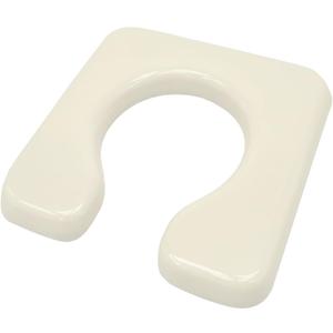 Soft Commode Seat Cushion, U-Shape Padding for Bedside Chairs & Raised Toilets, 16.5 Inch Width, Waterproof (Beige)