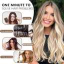 4PCS Synthetic Ash Blonde Highlighted Bleach Blonde Clip in Hair Extensions 20 Inch Long Wavy Synthetic Hair Extensions Thick and Full for Women