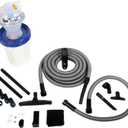 Wall Hung Quick Click Dust Separator with Locking 5 Gallon Collection Bin, Power Tool Adapter Set, and 30 Ft. Hose Shop Vacuum Attachment Kit