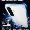 FNTCASE for Samsung Galaxy A37-5G Case: Clear A36 Phone Cases with Screen Protector Compatible with Magsafe Slim Anti Yellowing Rugged Shockproof Protective Transparent Cell Cover (Clear)