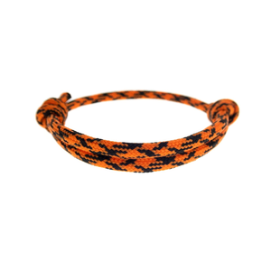 Cool Friendship Bracelet for Guys. Cute Adjustable Knot Rope Bracelet Jewelry. Orange and Black String Cord Colors Men Bracelet. 4 mm