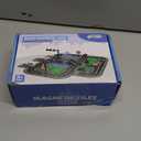 Magnetic Tiles Road Set with Pullback Car & Magnet Ship,Traffic Themed Magnetic Building Tiles Set with Traffic Light,STEM Magnet Tile for Kids Ages 3-5 4-8 5-7,Preschool Educational Kids Toys Gifts