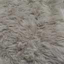 EasyJoy Ultra Soft Fluffy Shaggy Area Rug Faux Fur, Chair Cover, Fuzzy Seat Pad for Bedroom Floor Sofa Living Room (2 x 6 ft Sheepskin, Light Grey), 2 Pieces