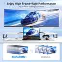 Cable Matters 32.4Gbps Unidirectional USB C to DisplayPort 1.4 Adapter, 4K@240hz, 8K@60hz, and HDR Support - Thunderbolt 4 / USB4 Compatible with iPad Pro, iPhone 16/15 Pro, MacBook, XPS, Surface