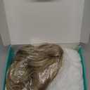 Blonde Wigs for Women Blonde Wig with Bangs Long Wavy Curly Wigs Natural Looking Synthetic Heat Resistant Fiber Wig for Daily Party Use (20 inch)