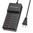 Multi USB Charger, USB C Charging Block Station, 50W 12 Port Multiple USB C Power Strip USB Hub Compatible with iPhone 16 Pro Max/15/14/13/12/11, iPad, Tablets, Samsung Galaxy S25/S24, Pixel