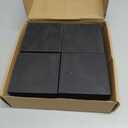 GCGOODS Rubber Anti-Vibration Pads, 4" x 4" x 2" Vibration Isolation Mats, 4 PCS Square Non-Slip Rubber Blocks for Central Air Conditioner Outdoor Unit, HVAC, AC Unit, Air Compressor, Black