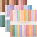 72 Sheets 12x12 Scrapbook Paper Multi-color Floral Double-sided Boho Earth Tone Patterned Craft Paper Spring Decorative Cardstock Journal Supplies for DIY Photo Album Origami Decor(Multicolor)