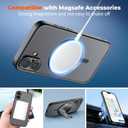 zapica Magnetic for iPhone 16 Case, Upgraded [Camera Control Button] [Full Camera Protection] [with 1 Screen Protector] Translucent Matte Shockproof Protective Phone Cover, Midnight Black