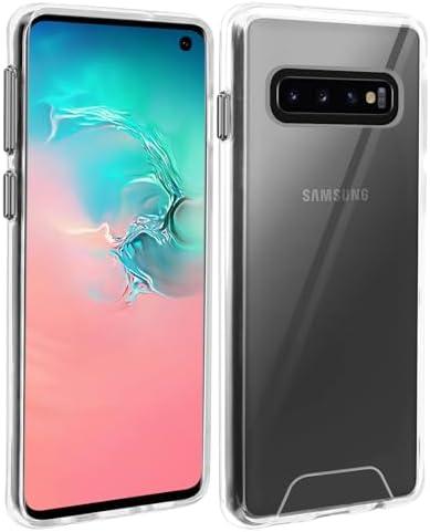 Clear Case for Samsung Galaxy S10 Shockproof Bumper Protective Phone Cover, Hybrid Design Hard PC Back with Flexible TPU Frame