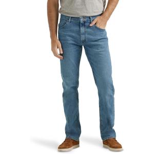 Wrangler Authentics Men's Classic 5-Pocket Regular Fit Jean, Vintage Blue Flex, 36W x 29L