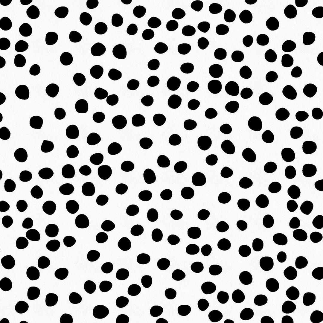 Jeweluck Peel and Stick Wallpaper Polka Dot Wallpaper Stick and Peel 17.7” x 196.8” Black Dot Contact Paper Decorative Black and White Wall Paper Removable Self Adhesive Vinyl Walls for Bathroom