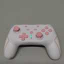 Matbip Wireless Pro Controller for Switch/Switch 2/Switch Lite/Switch OLED, wireless controller for switch with 2 back buttons, 3-level TURBO adjustable (Pink)