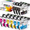 Miss Deer LC3013 Ink Cartridges BK/C/M/Y Compatible Replacement Ink for Brother LC 3013 LC3011, Work with Brother MFC-J491DW MFC-J895DW MFC-J690DW MFC-J497DW Printer (3BK/2C/2Y/2M)