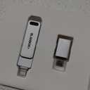 Blanbok+ 
MFi Certified 128GB Photo Stick for iPhone Flash Drive,USB Memory Stick Thumb Drives High Speed USB Stick External Storage Compatible for iPhone/iPad/Android/PC