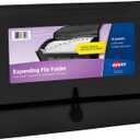 Avery Expanding File Folder Organizer, 13-Pocket Accordion File Organizer, Black, Holds 425 Letter/A4-Size Sheets