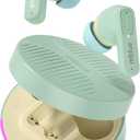 MBLUE AR03 PRO Bluetooth Earbuds, 60H Playtime, ANC Noise Cancelling, 40ms Low Latency Gaming Mode, 13mm Bass Driver, RGB Lights, Wireless Earphones for Sports, Gaming (Green)