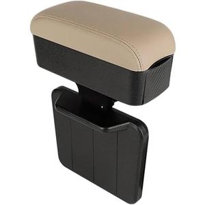 Car Armrest Car Armrest Box Universal Rest Wireless Charging Storage Container Frame Support(White)